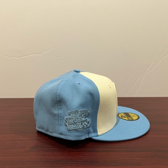 New Era, 59Fifty Fitted Hat, Philadelphia Phillies, Blue & White - Picture 2 of 10